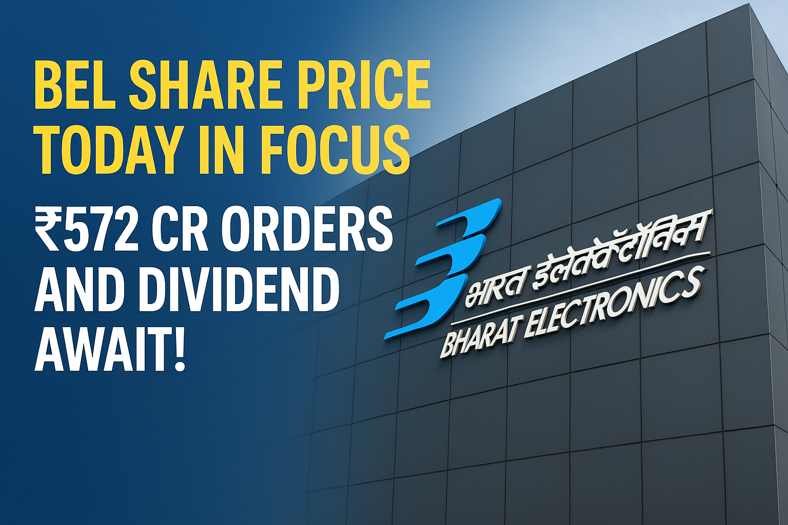 Bel share price today