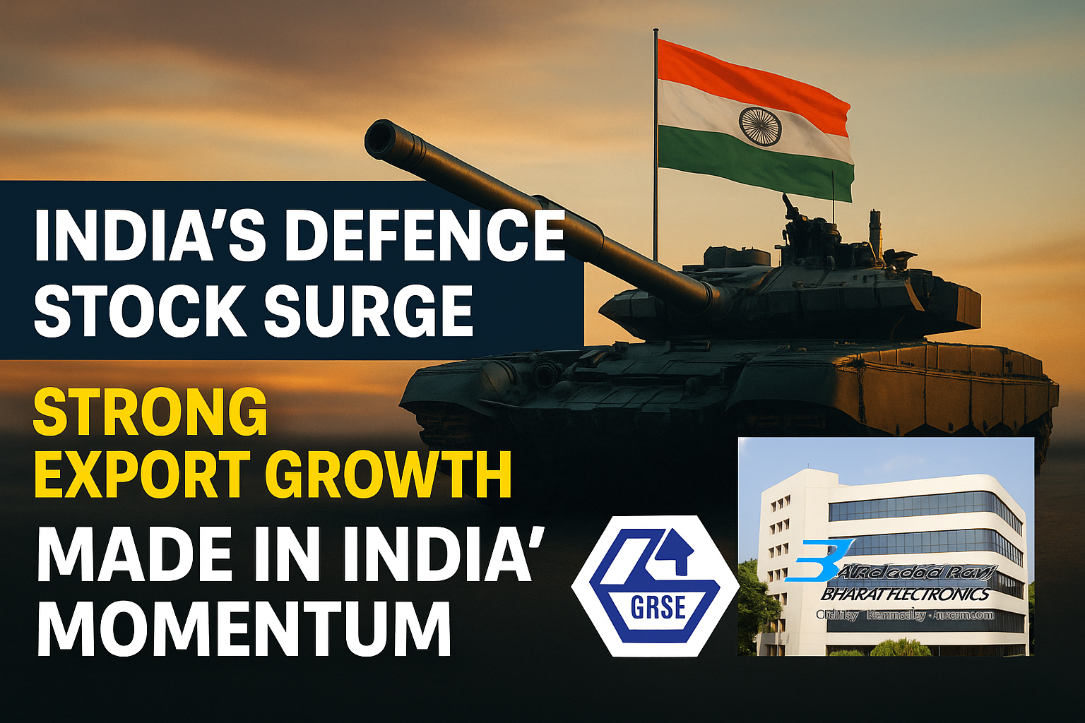 Defence Stock Surge Update: GRSE, Paras, BDL, HAL, BEL Rally on Record Exports and 'Made in India' Momentum 1 Defence stock surge update: grse, paras, bdl, hal, bel rally on record exports and 'made in india' momentum