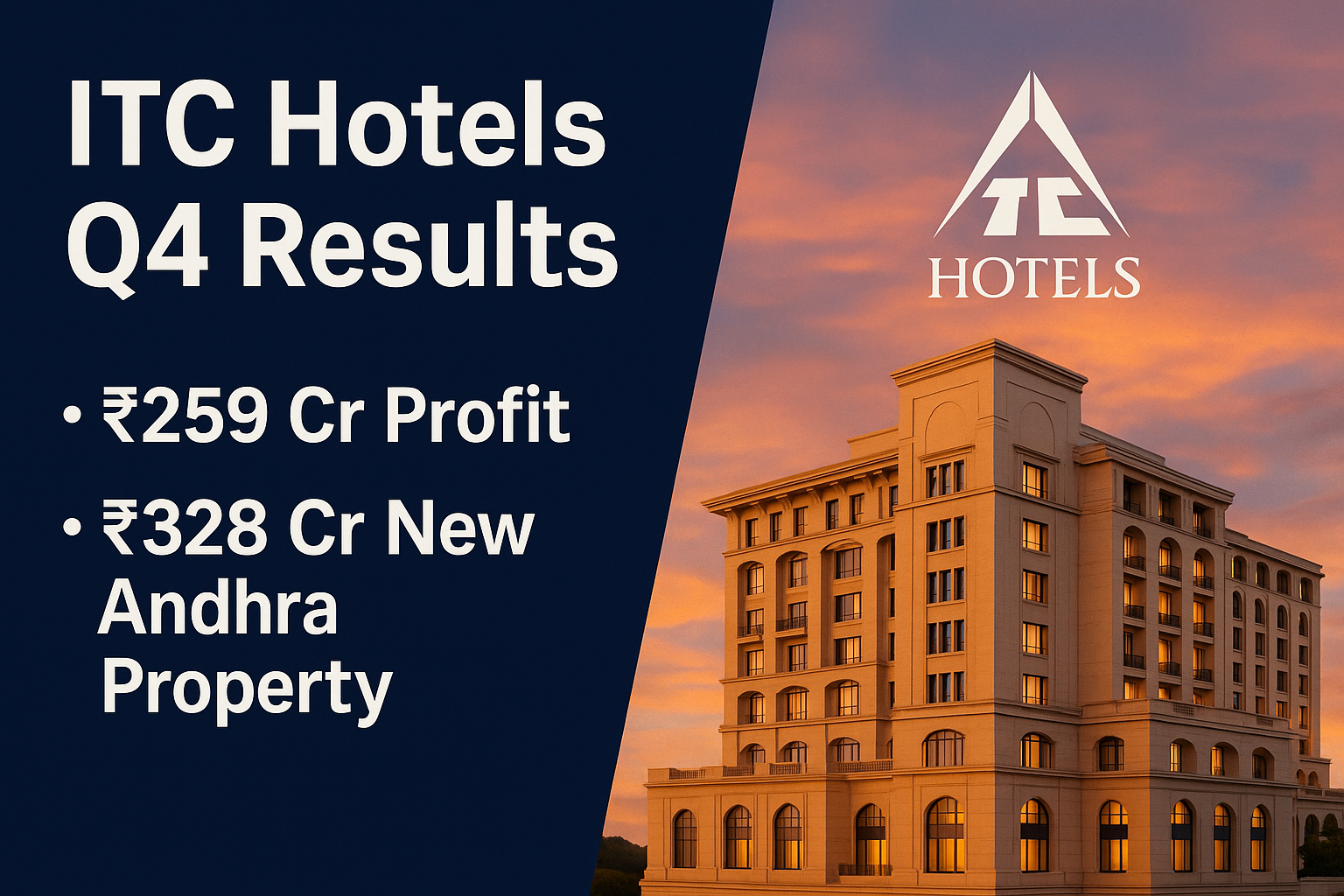 Itc hotels q4 results: ₹259 cr profit & ₹328 cr new andhra property