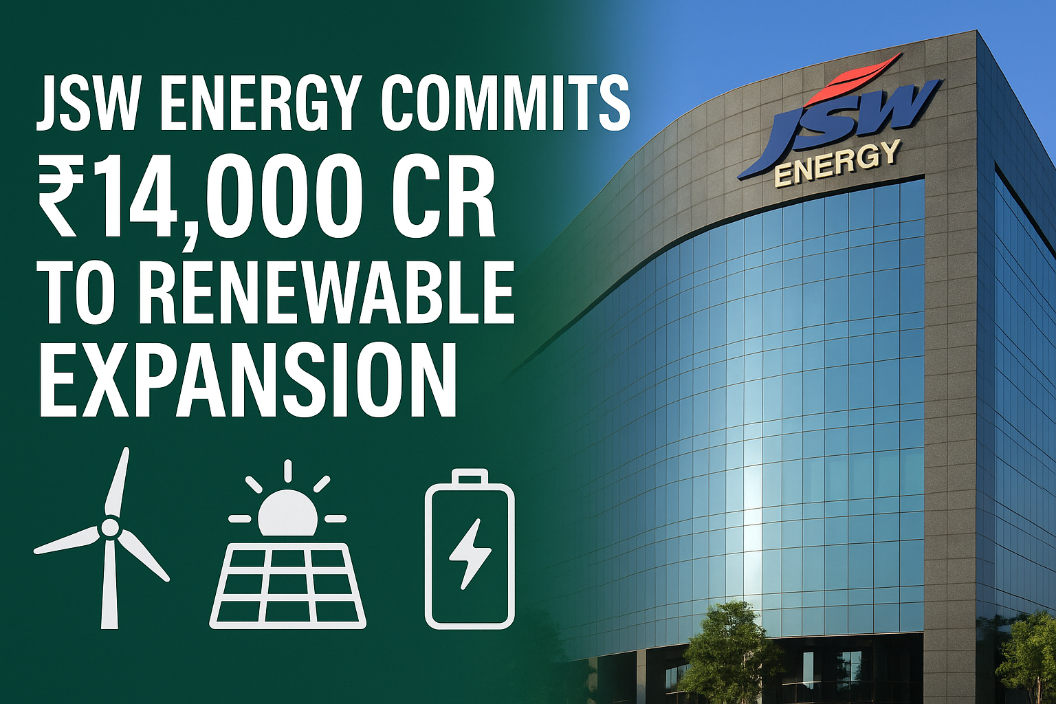 Jsw energy commits ₹14,000 cr to renewable expansion, eyes 4. 7 gw by 2027