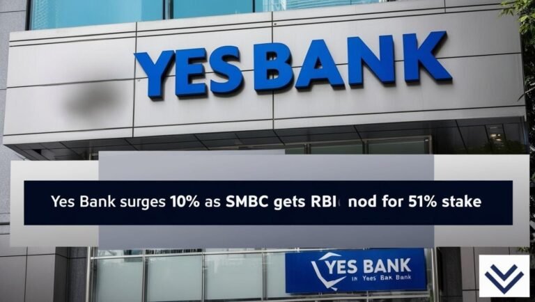 Yes Bank Surges 10% as SMBC Gets RBI Nod for 51% Stake 5 Yes Bank Surges 10% as SMBC Gets RBI Nod for 51% Stake