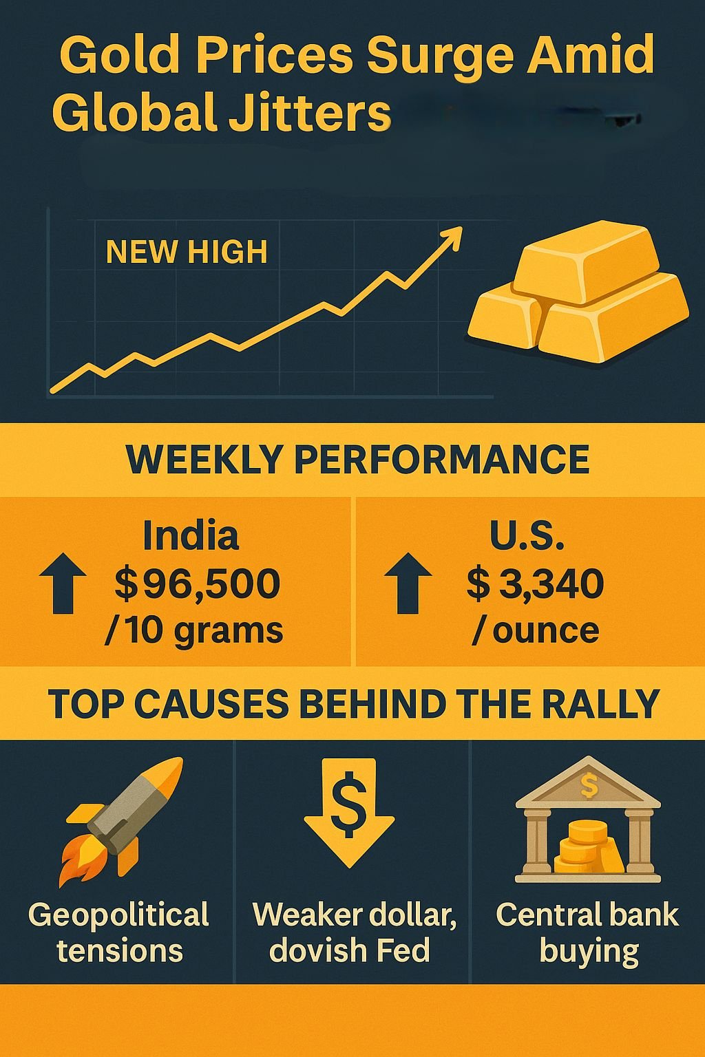 Gold prices surge amid global jitters: what next for indian investors?