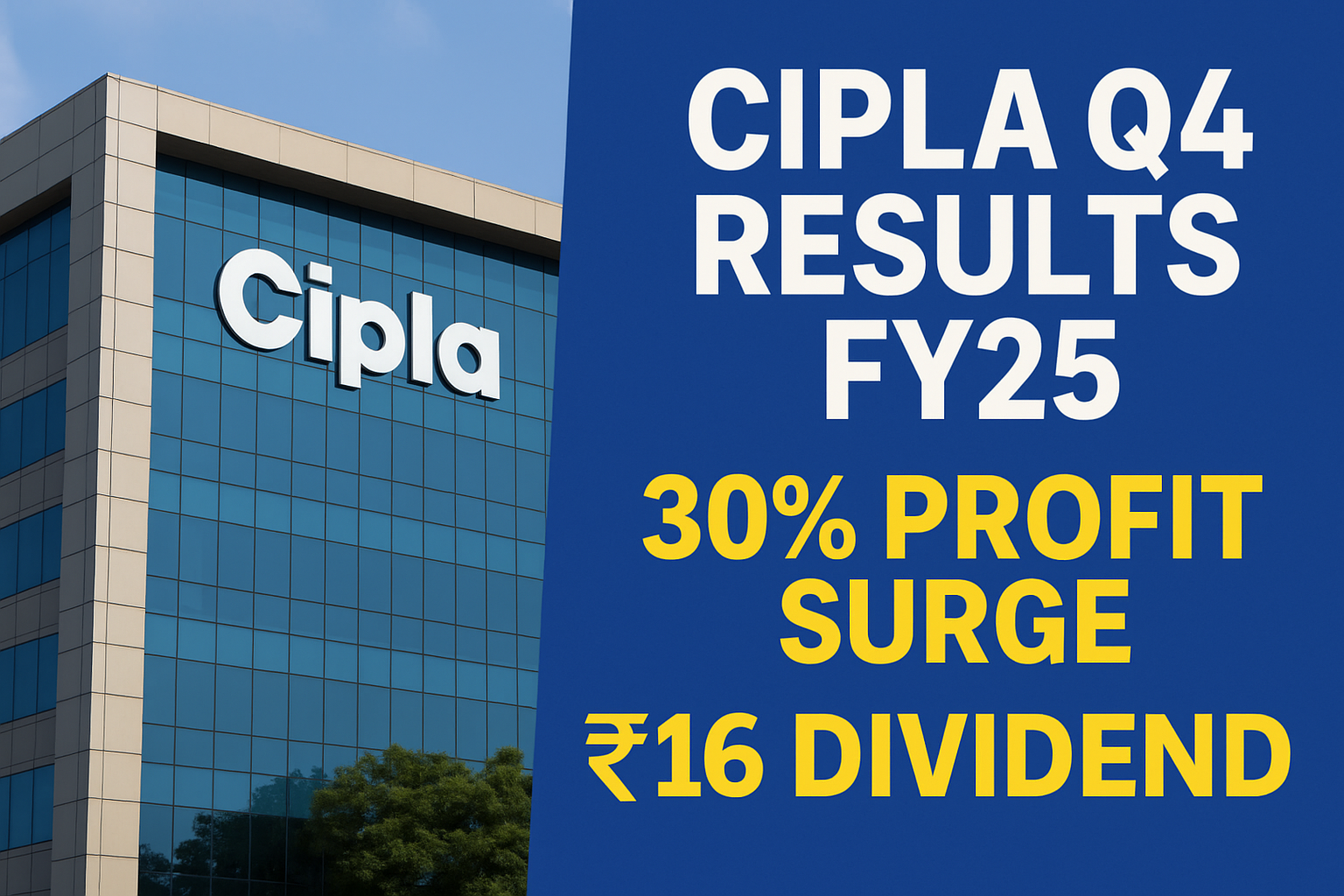 Cipla q4 results fy25: 30% profit surge and ₹16 dividend spark investor interest