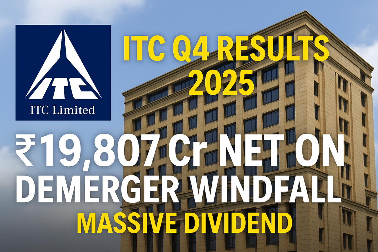 ITC Q4 Results 2025: ₹19,807 Cr Net on Demerger Windfall & Massive Dividend! 1 ITC Q4 Results 2025