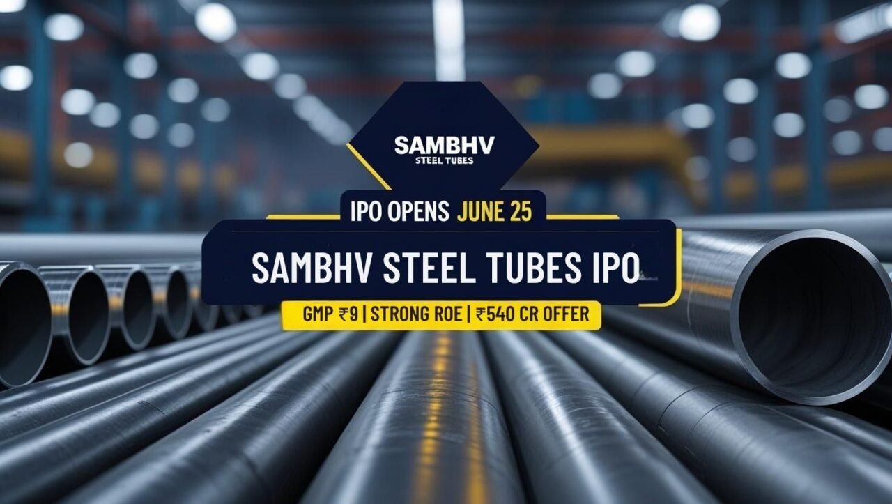 GMP ₹9, Strong ROE, ₹540 Cr Size – Sambhv Steel Tubes IPO Opens on June 25! 1 SAMBHV STEEL TUBES IPO