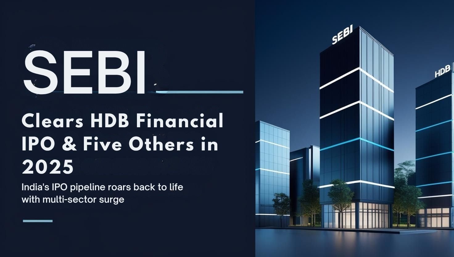 Sebi clears hdb financial ipo & five others in 2025 india's ipo pipeline roars back to life with multi-sector surge