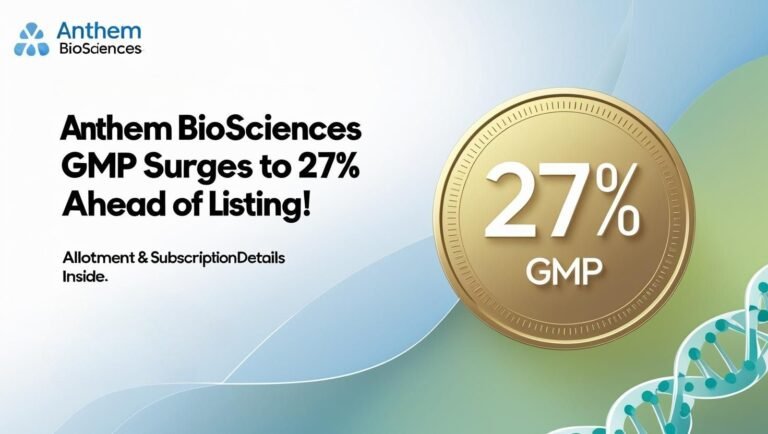 Anthem Biosciences IPO GMP Surges to 27% Ahead of Listing– Subscription & Allotment Details Inside! 7 Anthem BioSciences IPO