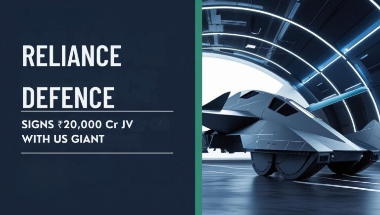 Power Deal: Reliance Defence Signs ₹20,000 Cr JV with US Giant – Big Win for Make in India 4 Reliance Defence JV Deal