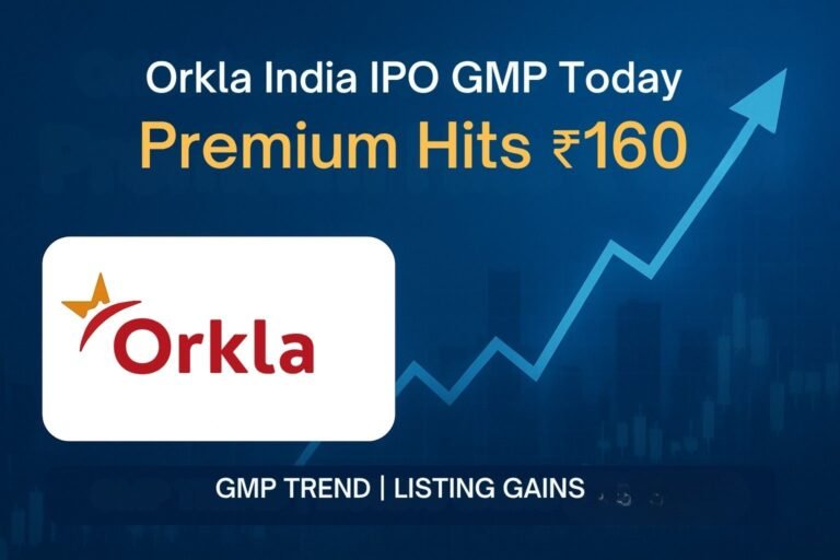 Orkla India IPO GMP Today: Premium Jumps to ₹160 Ahead of Listing — Check Full GMP Trend & Listing Gains 4 Orkla India IPO GMP Today