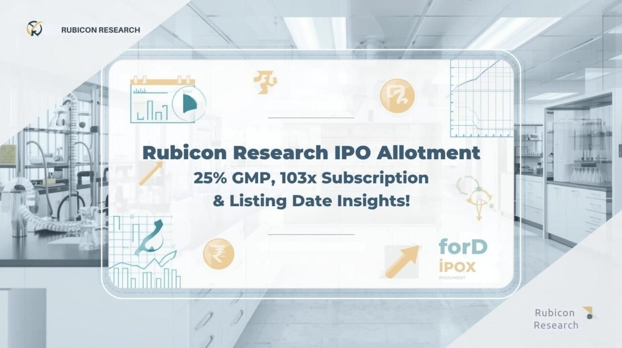 Massive Response! Rubicon Research IPO Allotment Today- 25% GMP, 103x Subscription & Listing Date Insights! 1 RUBICON RESEARCH IPO ALLOTMENT