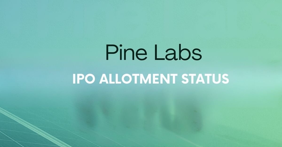 Pine labs ipo allotment status