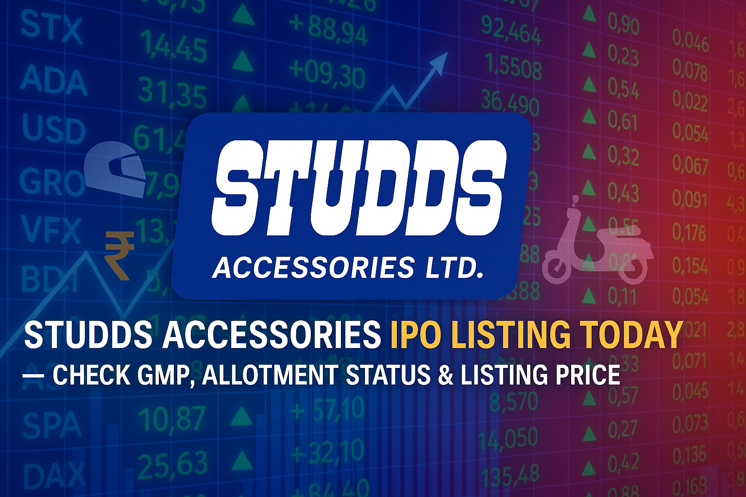 Studds accessories ipo listing today